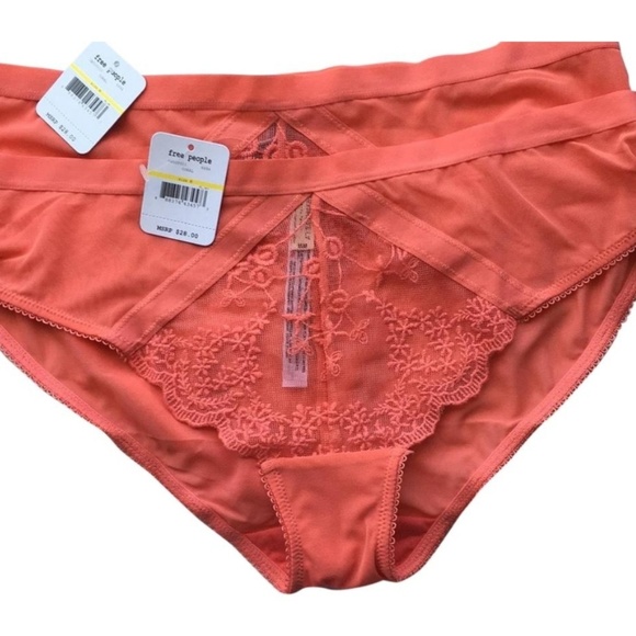 Free People Other - FREE PEOPLE Set of Two Panties w/Lace Detailing